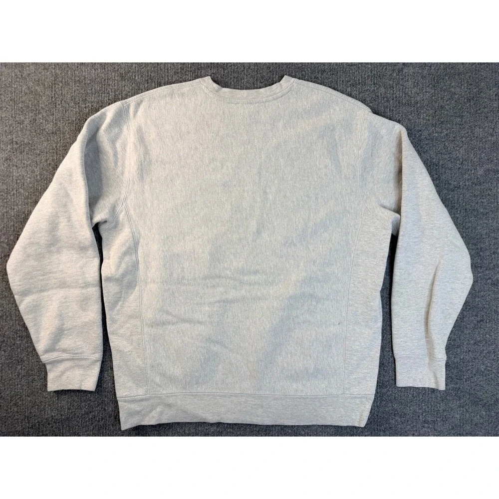 Independent Trading Co XL Gray Alpha Phi Football Bear Crewneck Sweatshirt IND50